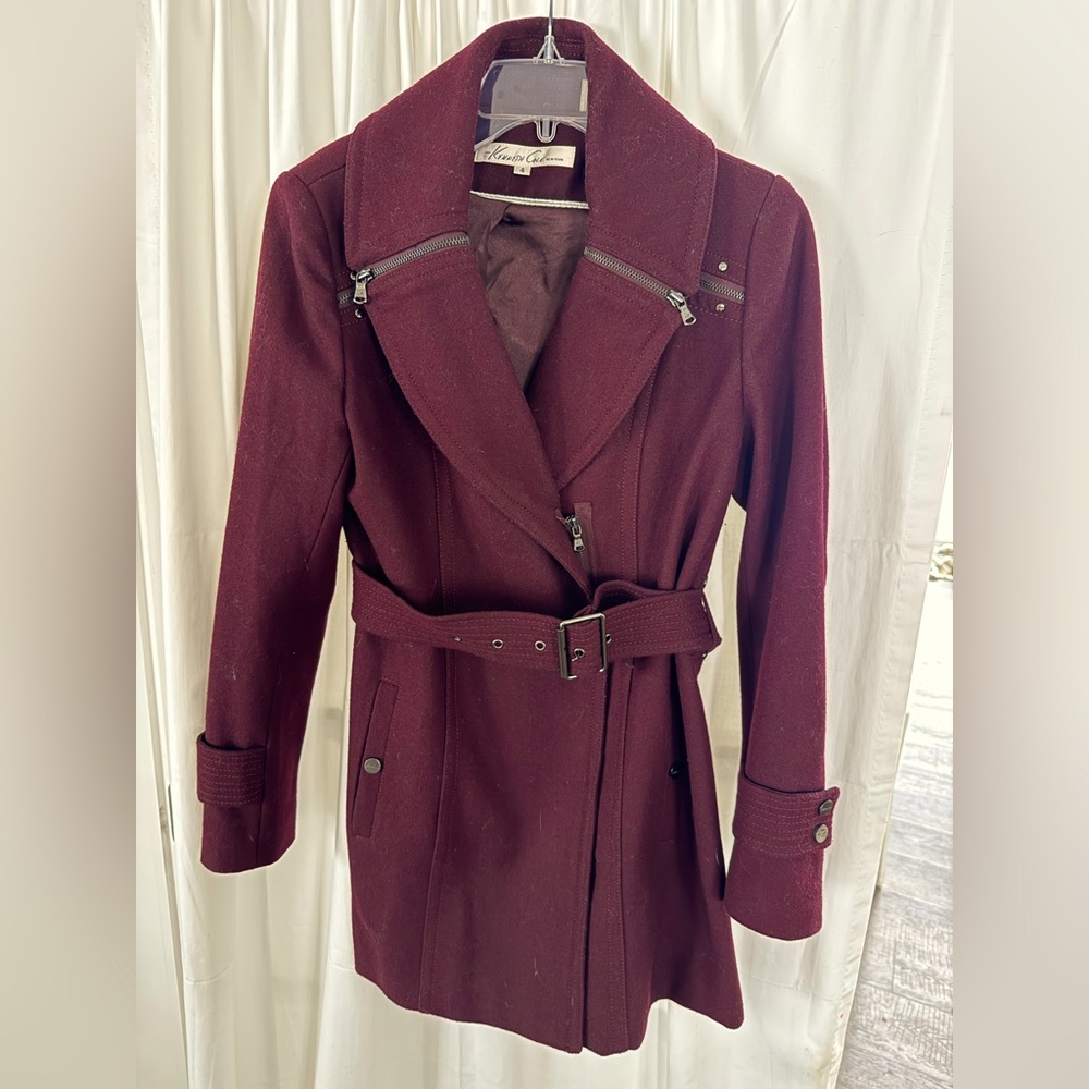 Kennith Cole New York Women’s Belted Trench Coat Size 4